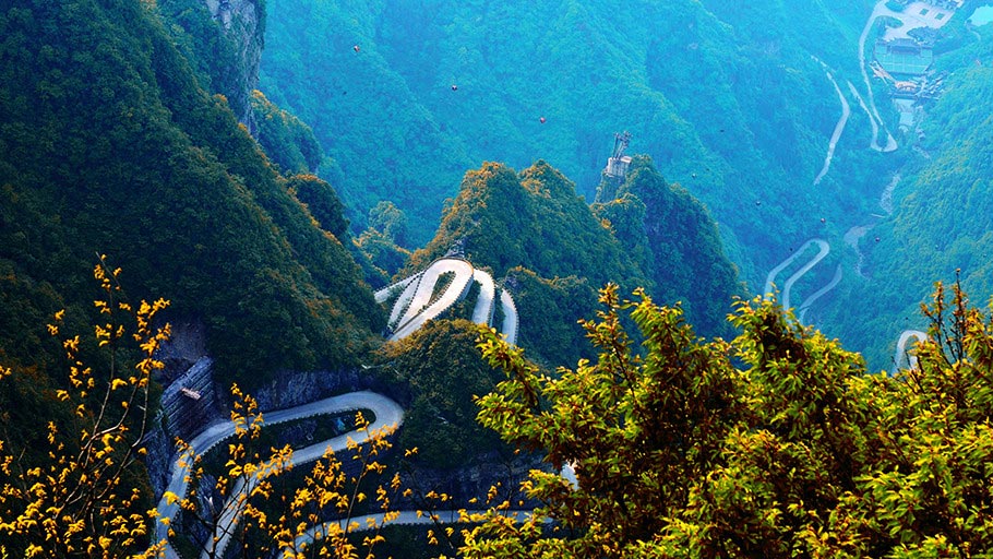 張家界、天門山、鳳凰古